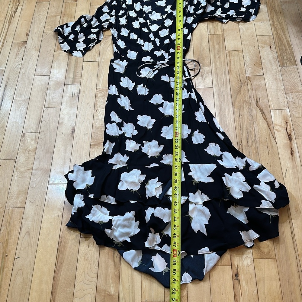 NWOT All Saints Floral Wrap Dress - Picture 7 of 7